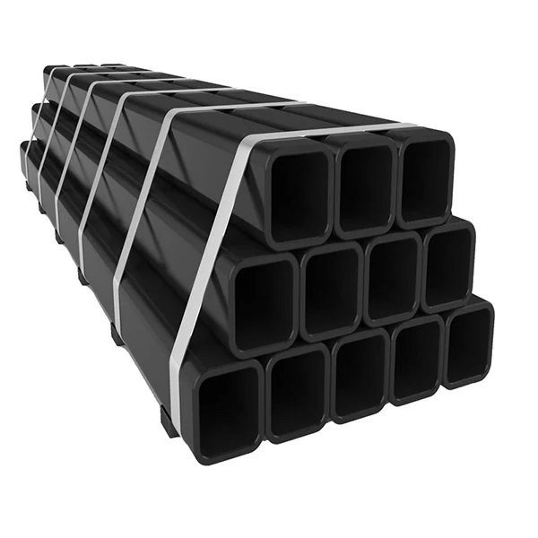 Tubo quadrado preto de aço carbono 23mm